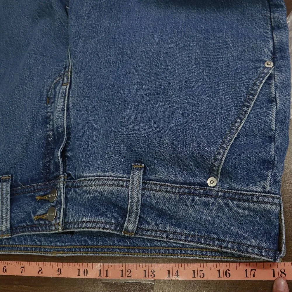 J. Crew Petite Slim-Wide Jean Womens 32P Blue Utilitarian‎ Preppy Collegiate NWT